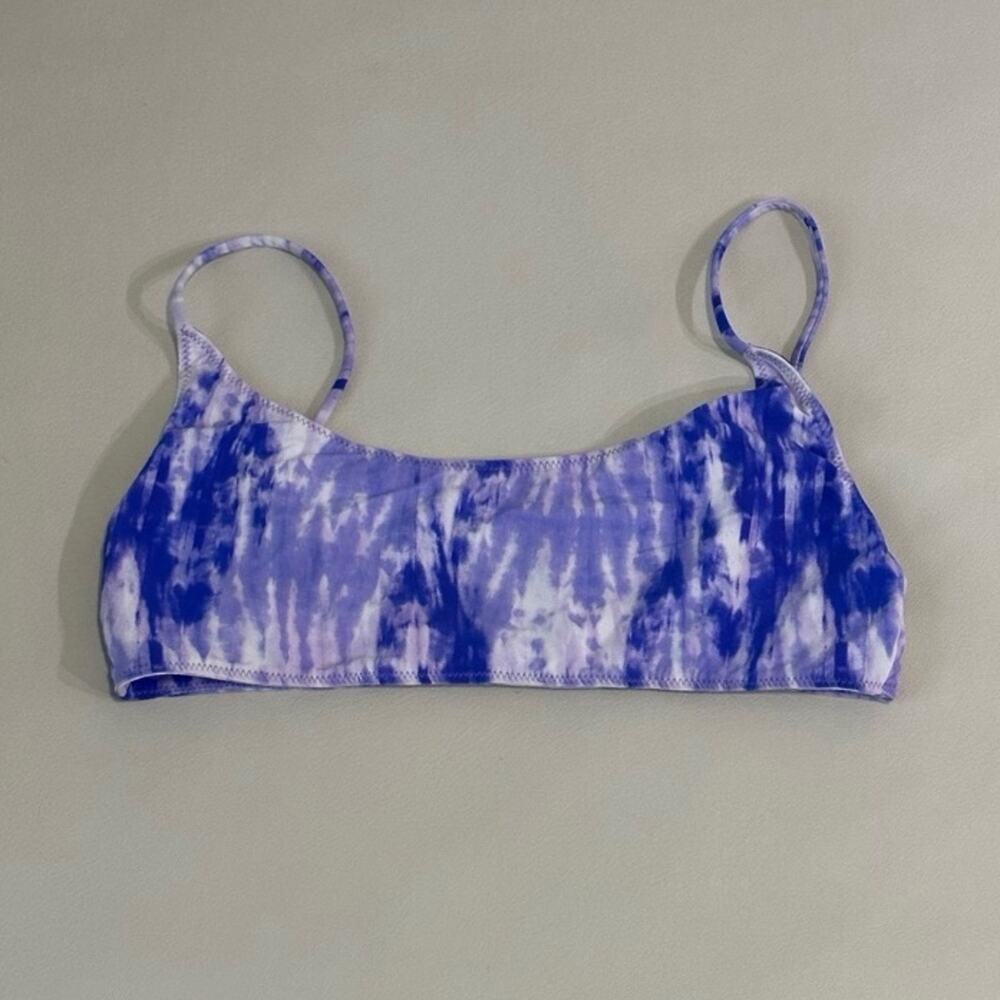 VDM Revolve Purple Tie Dye Bikini Top - Size Large